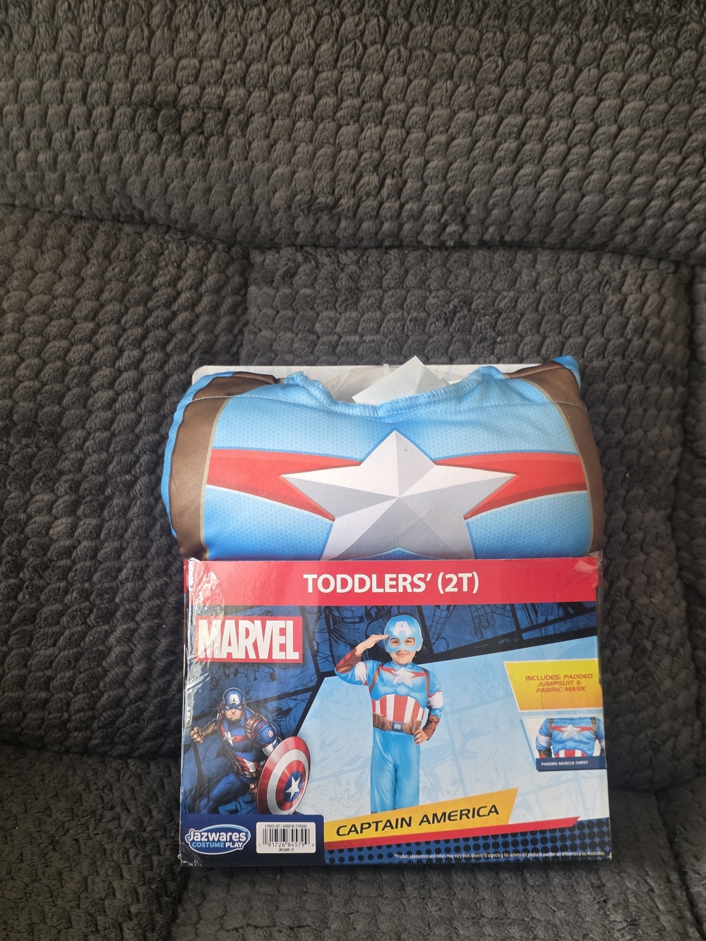Marvel Captain America Toddler Costume Blue Red White 2t